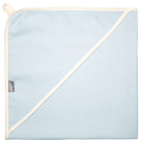 Cape de bain bébé en coton nid d'abeille Beige+Bleu+Écru+Gris clair+Rose 6 - vertbaudet enfant 
