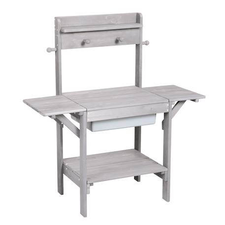 Table sable et eau en bois massif lasuré Gris+Teck 1 - vertbaudet enfant 