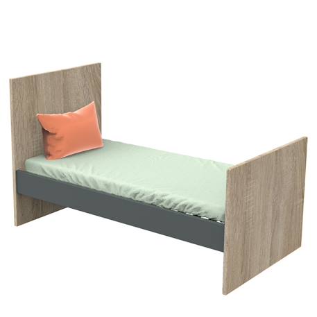 Lit bébé évolutif - nova Blanc+Gris 6 - vertbaudet enfant 