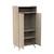 Armoire 2 portes et 1 niche - access Marron+Marron/blanc 3 - vertbaudet enfant 