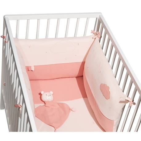 Matelas à langer en coton - lily Blanc/bleu+Blanc/gris+Blanc/rose 10 - vertbaudet enfant 