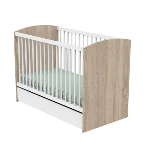 Tiroir pour lit bébé - access Blanc+Marron/blanc 2 - vertbaudet enfant 