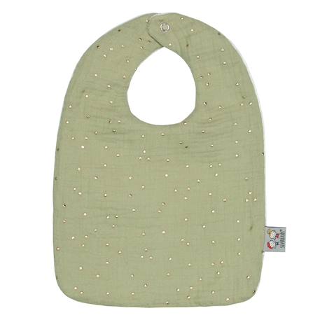 Bavoir en gaze de coton jeanne Beige+Biscuit+Blanc+Blanc à pois or+Bleu+Camel+Camel à pois or+Écru+Gris clair+Rose+Terracotta+Vert à pois or+Vert de gris 27 - vertbaudet enfant 