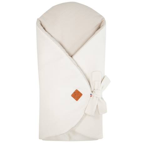 Couverture d'emmaillotage évolutive en nid d'abeille Beige+Bleu+Écru+Gris+Rose 1 - vertbaudet enfant 