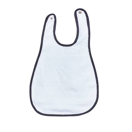 Bavoir avec récupérateur - chao chao Blanc+Blanc/noir 6 - vertbaudet enfant 