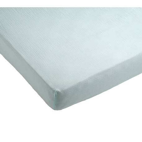 Lot 2 draps housse pour lit évolutif bébé en coton - galopin Blanc+Bleu ciel+Bleu nuit+Jaune+Rose 5 - vertbaudet enfant 