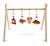 Arche d'éveil bois avec 4 jouets Beige/bleu+Beige/jaune+Beige/rose+Bleu+Ecru/caramel+Jaune+Jaune/vert+Marron+Rose 21 - vertbaudet enfant 