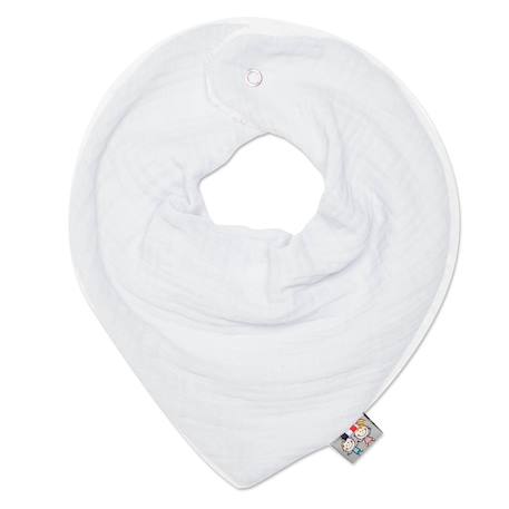 Bavoir bandana gaze de coton jeanne Beige+Blanc+Blanc à pois or+Bleu+Camel+Écru+Gris clair+Terracotta+Vert de gris+Vieux rose 6 - vertbaudet enfant 