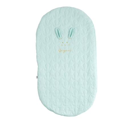 Couvre lit ovale pour berceau en coton - galopin Blanc+Bleu ciel+Bleu nuit+Jaune+Rose 5 - vertbaudet enfant 