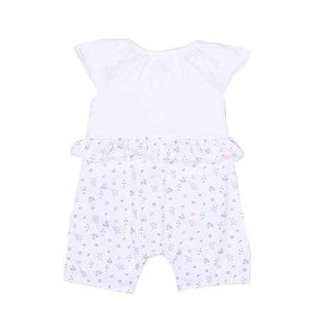 Combishort bébé en coton bio emma Blanc 3 - vertbaudet enfant 
