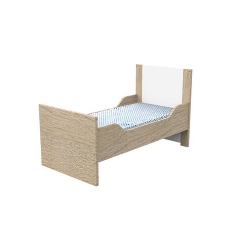 Lit bébé évolutif - antonin Marron+Marron/blanc 8 - vertbaudet enfant 
