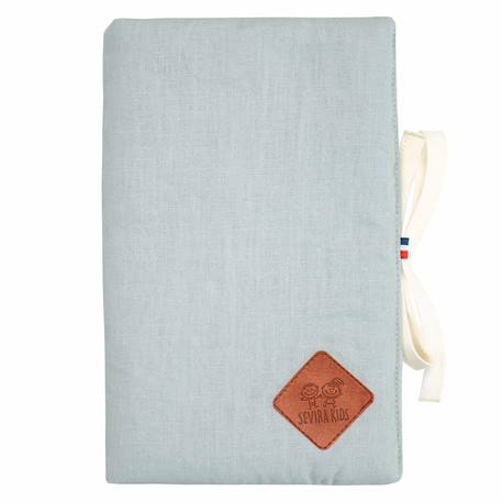 Protège carnet de santé en lin Beige+Écru+Pêche+Vert de gris 14 - vertbaudet enfant 