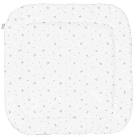 Couverture d'emmaillotage en coton stella Blanc, imprimé étoiles 5 - vertbaudet enfant 
