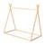 Lit tipi en bambou fsc® pour enfant - lit montessori au sol Naturel 1 - vertbaudet enfant 