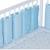 Tour de lit modulable 10 pièces extra doux minky Bleu+Écru+Gris+Rose 3 - vertbaudet enfant 