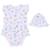 Body robe et chapeau en coton bio tropi Blanc 2 - vertbaudet enfant 