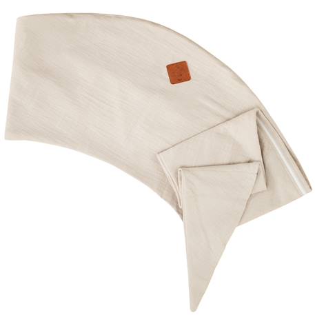 Housse pour coussin de maternité et d'allaitement en gaze de coton Beige+Bleu+Rose 1 - vertbaudet enfant 