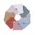 Lot de 8 lingettes lavables bambou et gaze de coton jeanne Multicolore 1 - vertbaudet enfant 