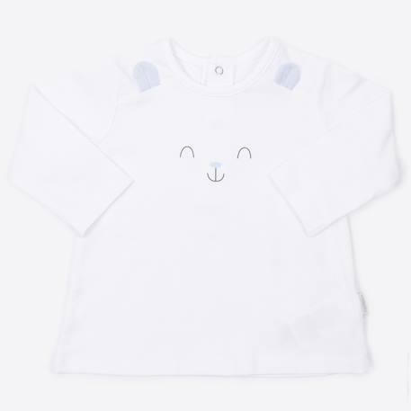Pyjama bébé 2 pièces en coton bio lapin Bleu+Rose 3 - vertbaudet enfant 