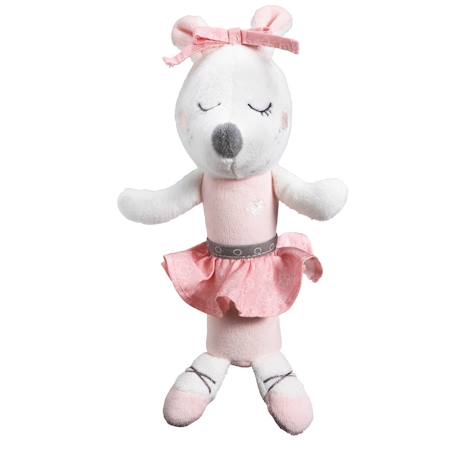 Hochet petite souris danseuse étoile en velours - lilibelle Rose 1 - vertbaudet enfant 
