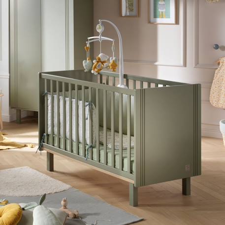 Lit bébé à barreaux - eleonore Vert 2 - vertbaudet enfant 