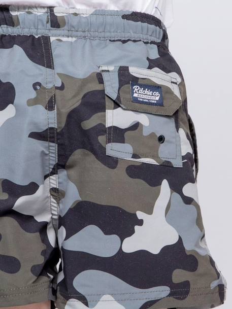 Short de bain gustavo garçon Kaki 4 - vertbaudet enfant 