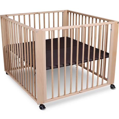 Parc bébé pliable moritz Blanc+Natural 7 - vertbaudet enfant 