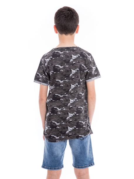 T-shirt motif militaire nimon garçon Gris 2 - vertbaudet enfant 