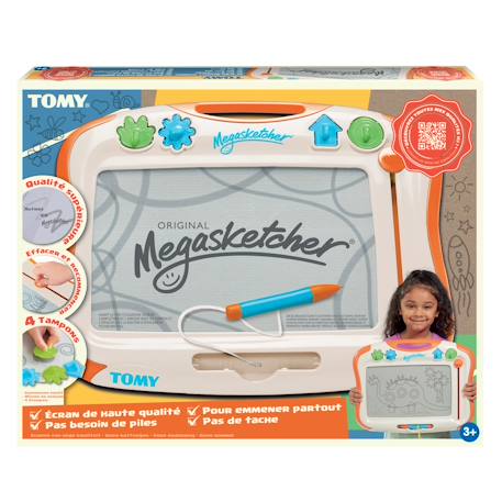 Megasketcher classique - Ardoise magique Blanc Orange 2 - vertbaudet enfant 