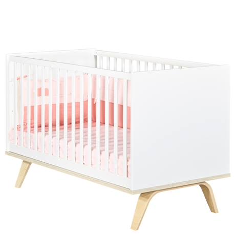 Lit bébé évolutif en bois - serena Blanc 1 - vertbaudet enfant 