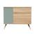 Commode 1 porte et 3 tiroirs - seventies Marron/ecru+Marron/orange+Marron/vert 8 - vertbaudet enfant 
