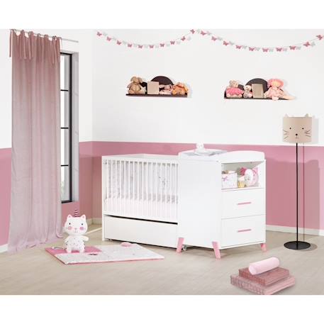 Tiroir pour lit combiné évolutif en bois - joy Blanc 2 - vertbaudet enfant 