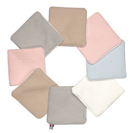 Lingettes bébé lavables 8 pièces Multicolore 1 - vertbaudet enfant 