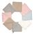 Lingettes bébé lavables 8 pièces Multicolore 1 - vertbaudet enfant 