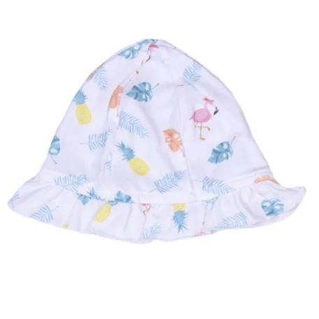 Body robe et chapeau en coton bio tropi Blanc 4 - vertbaudet enfant 