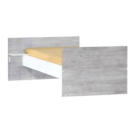 Lit combiné évolutif en bois - scandi Blanc/gris 4 - vertbaudet enfant 