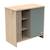 Commode 1 porte colorée et 3 niches avec claustra en bois décor chêne suave - tokyo Blanc/marron+Rouge/marron+Vert/marron 8 - vertbaudet enfant 