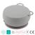 Bol bébé avec ventouse et couvercle en silicone Gris+Vert amande 2 - vertbaudet enfant 