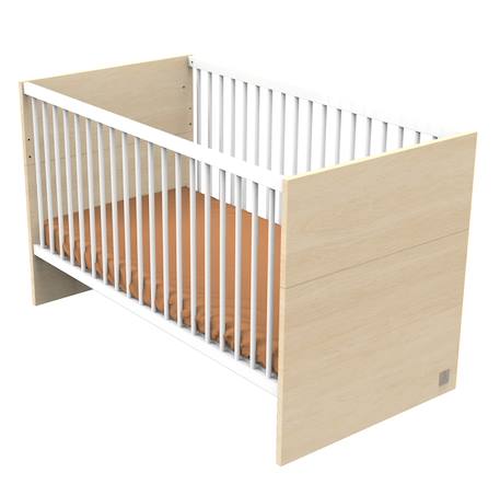 Lit bébé évolutif - little big bed en bois - nature Marron 1 - vertbaudet enfant 