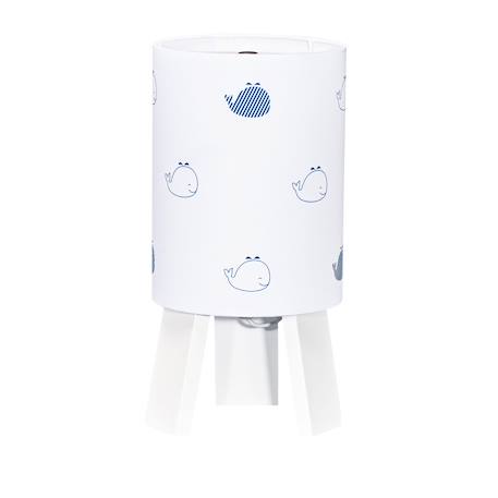 Lampe de chevet en coton - blue baleine Blanc 1 - vertbaudet enfant 