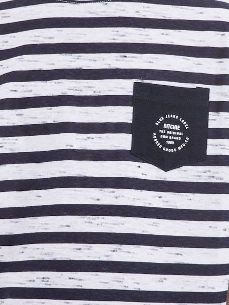 T-shirt col rond coton noutar garçon Bleu marine 3 - vertbaudet enfant 