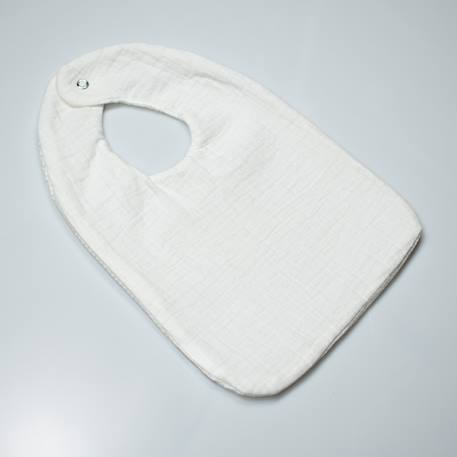 Bavoir en coton nid d'abeille Beige+Bleu+Écru+Gris clair+Rose+Vert 8 - vertbaudet enfant 
