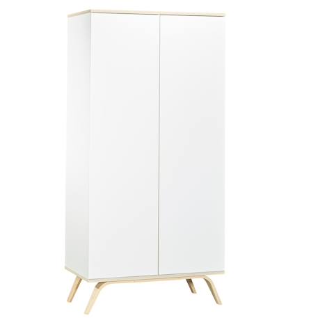 Armoire enfant 2 portes en bois - serena Blanc 1 - vertbaudet enfant 