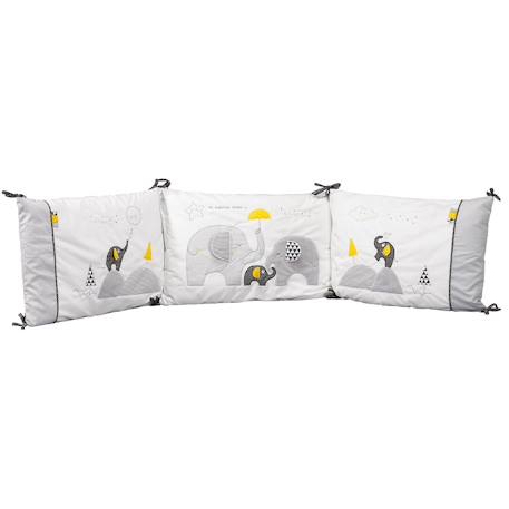 Tour de lit déhoussable en coton - babyfan Blanc 1 - vertbaudet enfant 