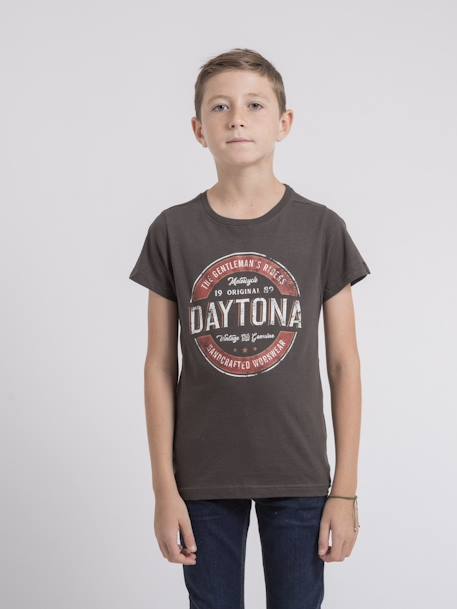T-shirt col rond pur coton jocoby garçon Bleu marine+Gris+Kaki 5 - vertbaudet enfant 