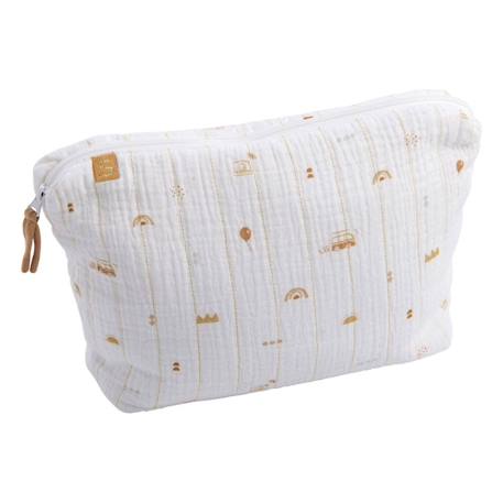 Trousse de toilette et carré éponge en coton - sunlight Blanc 2 - vertbaudet enfant 