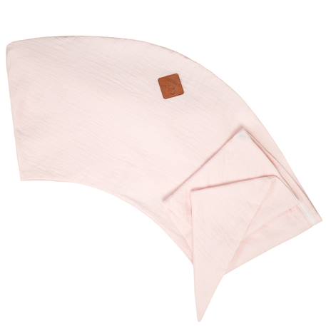 Housse pour coussin de maternité et d'allaitement en gaze de coton Beige+Bleu+Rose 13 - vertbaudet enfant 