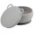 Bol bébé avec ventouse et couvercle en silicone Gris+Vert amande 1 - vertbaudet enfant 