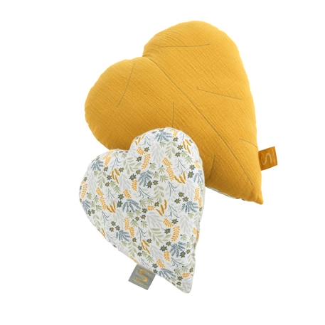 Coussin déco en coton - promenons nous Jaune 3 - vertbaudet enfant 