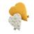 Coussin déco en coton - promenons nous Jaune 3 - vertbaudet enfant 